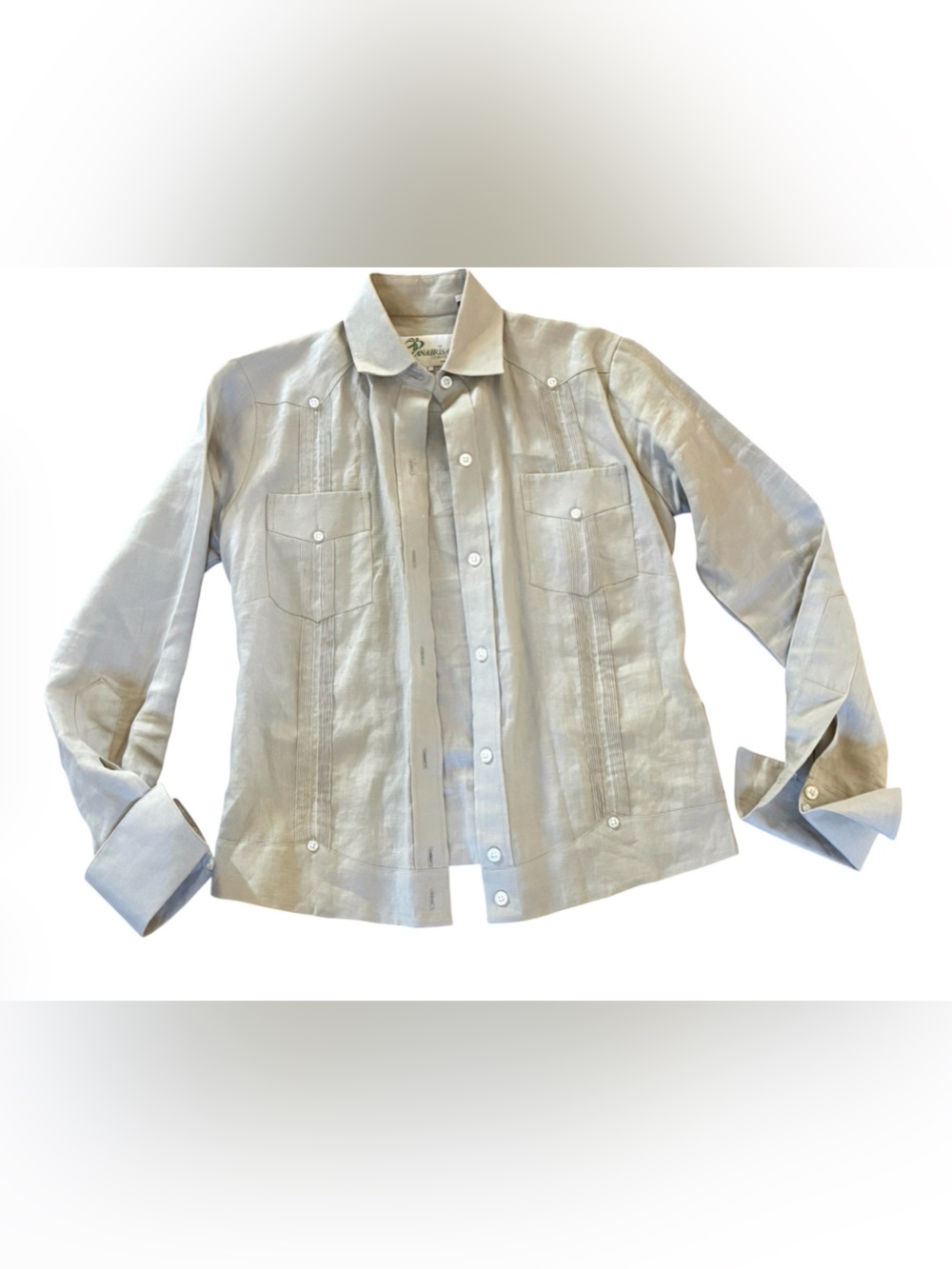 Classy Linen Tan Blouse Italy Luxury Amalfi Style